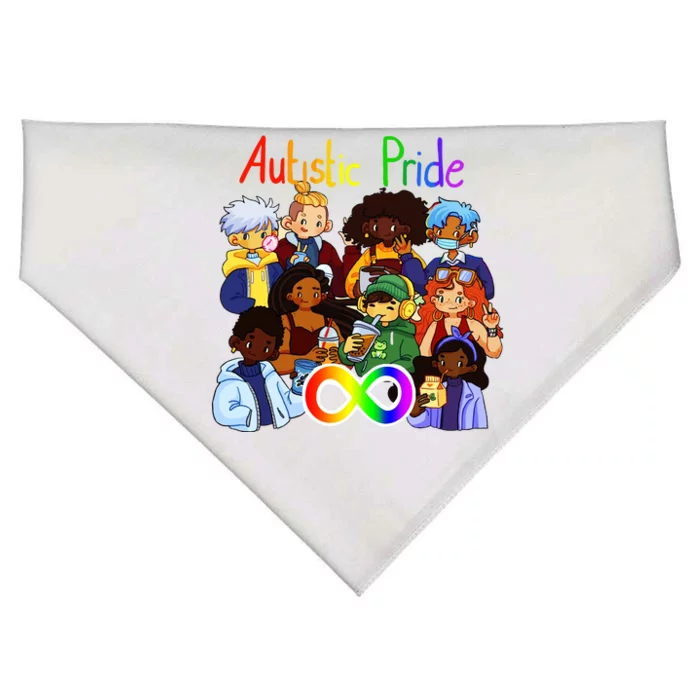 Autistic Pride USA-Made Doggie Bandana