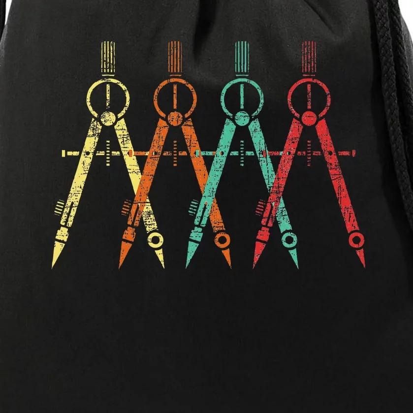 Architect Protractor Architecture Art Architectural Drawstring Bag