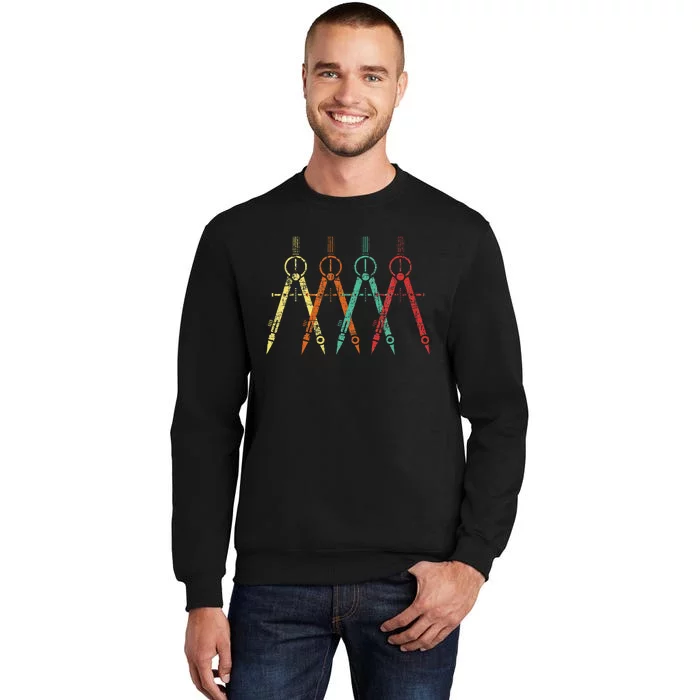 Architect Protractor Architecture Art Architectural Tall Sweatshirt