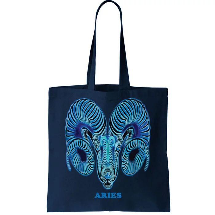 Aries Personality Astrology Zodiac Sign Horoscope Design Tote Bag