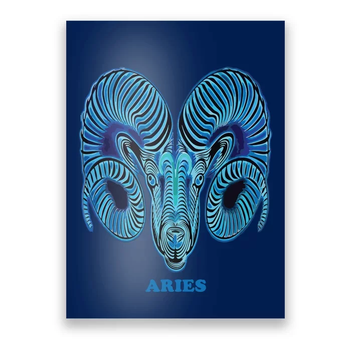 Aries Personality Astrology Zodiac Sign Horoscope Design Poster