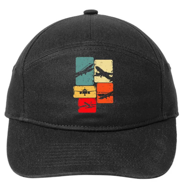 Airplane Pilot 7-Panel Snapback Hat