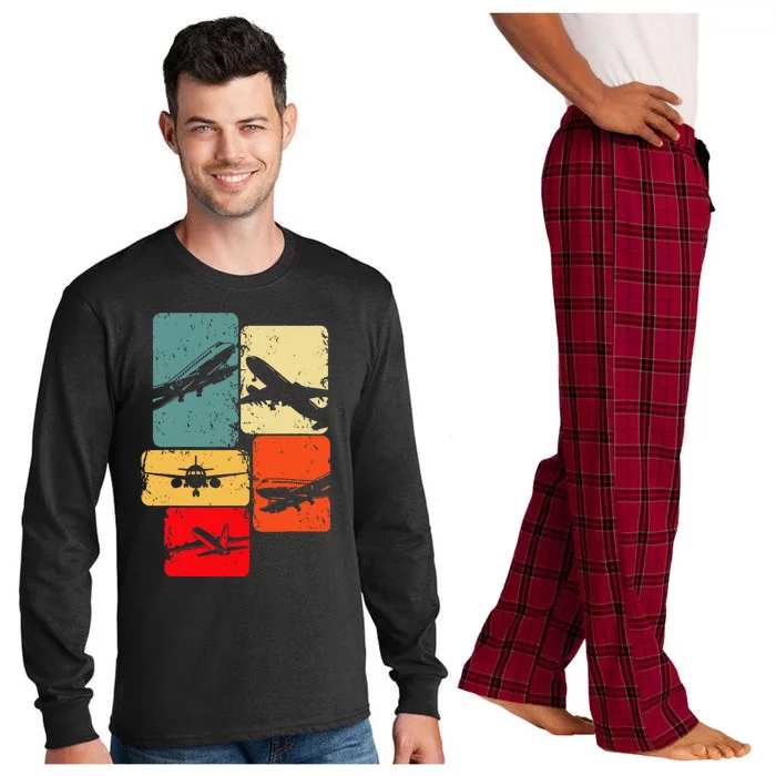 Airplane Pilot Long Sleeve Pajama Set