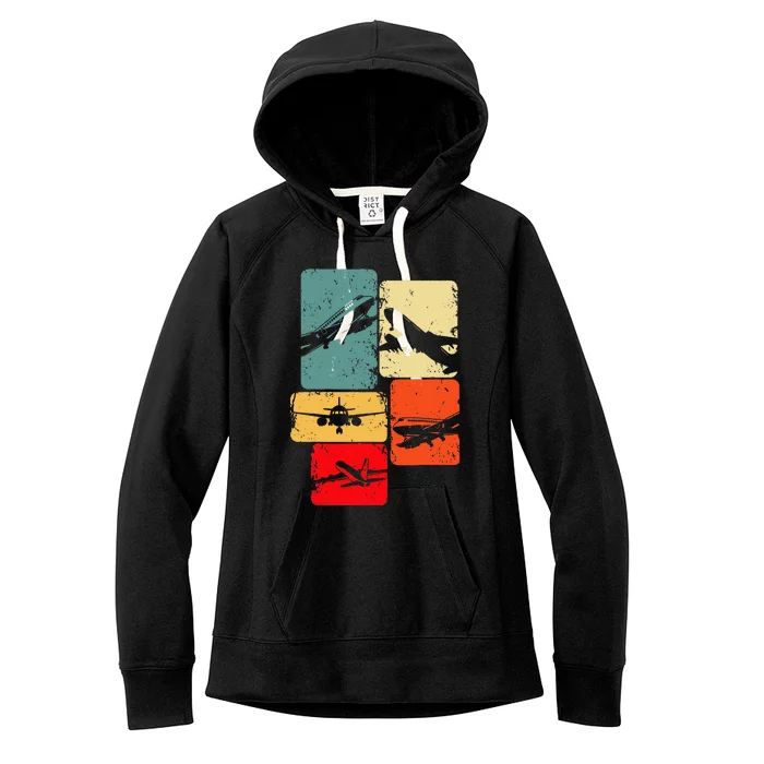 Airplane Pilot Women's Fleece Hoodie