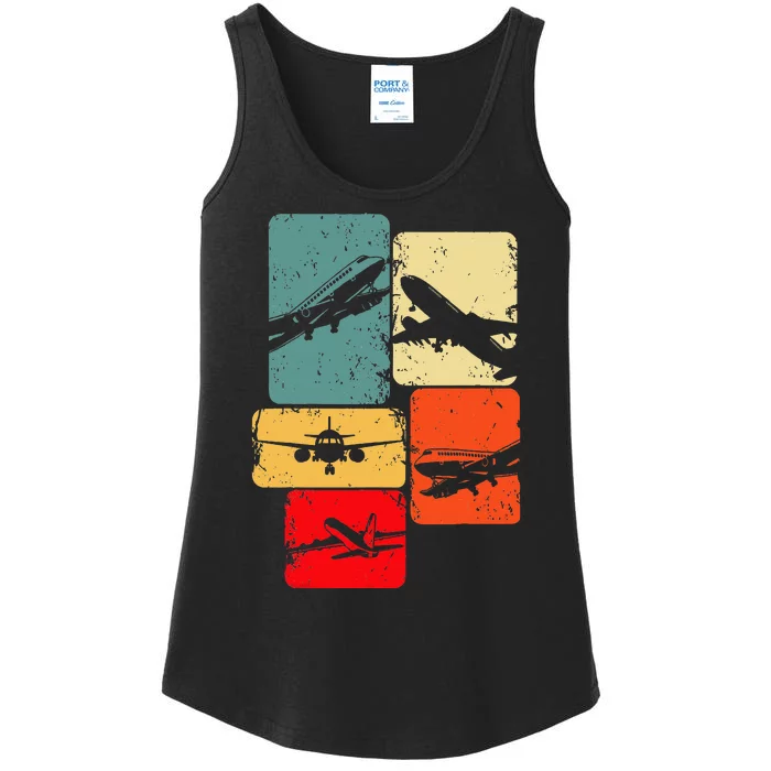 Airplane Pilot Ladies Essential Tank