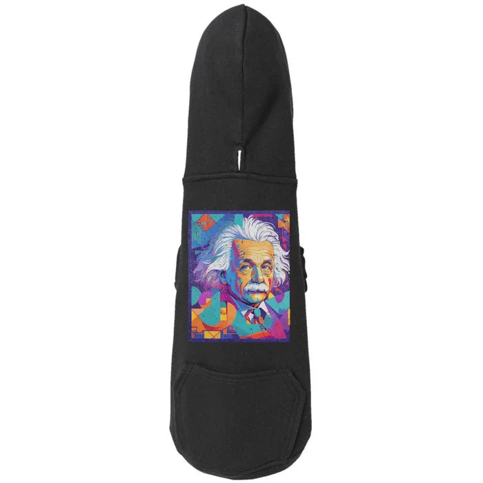 Albert Pop Art Portrait Doggie 3-End Fleece Hoodie