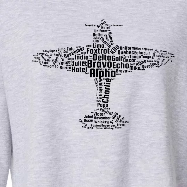 Aviation Phonetic Alphabet Flying Pilot Gift Cropped Pullover Crew