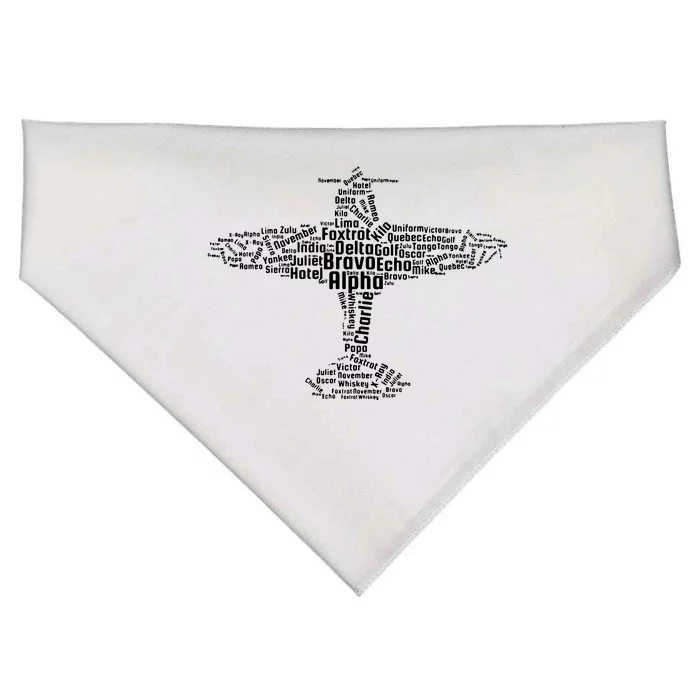 Aviation Phonetic Alphabet Flying Pilot Gift USA-Made Doggie Bandana