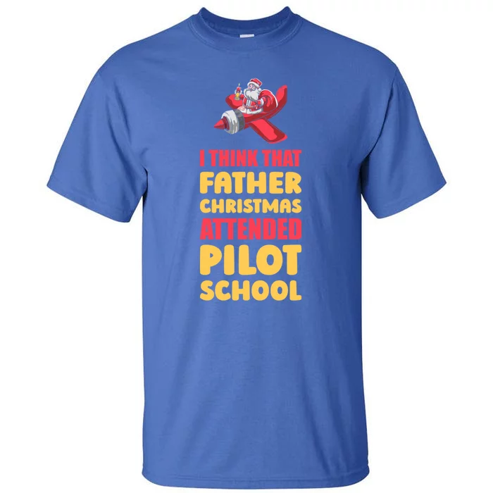 Airplane Pilot Aviator Fly Flying Aircraft Pilot Christmas Gift Tall T-Shirt