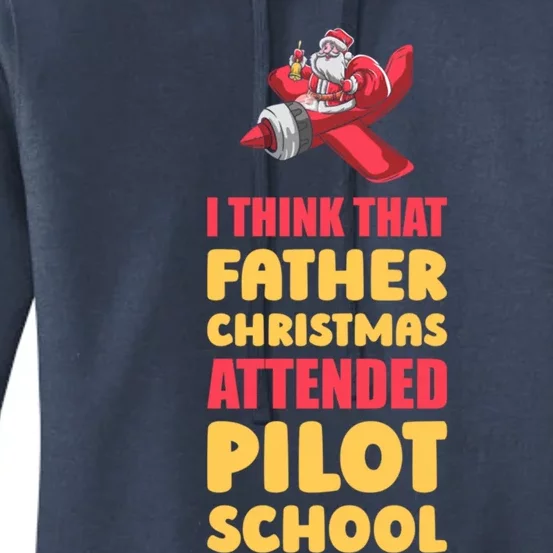 Airplane Pilot Aviator Fly Flying Aircraft Pilot Christmas Gift Women's Pullover Hoodie