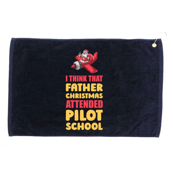 Airplane Pilot Aviator Fly Flying Aircraft Pilot Christmas Gift Grommeted Golf Towel