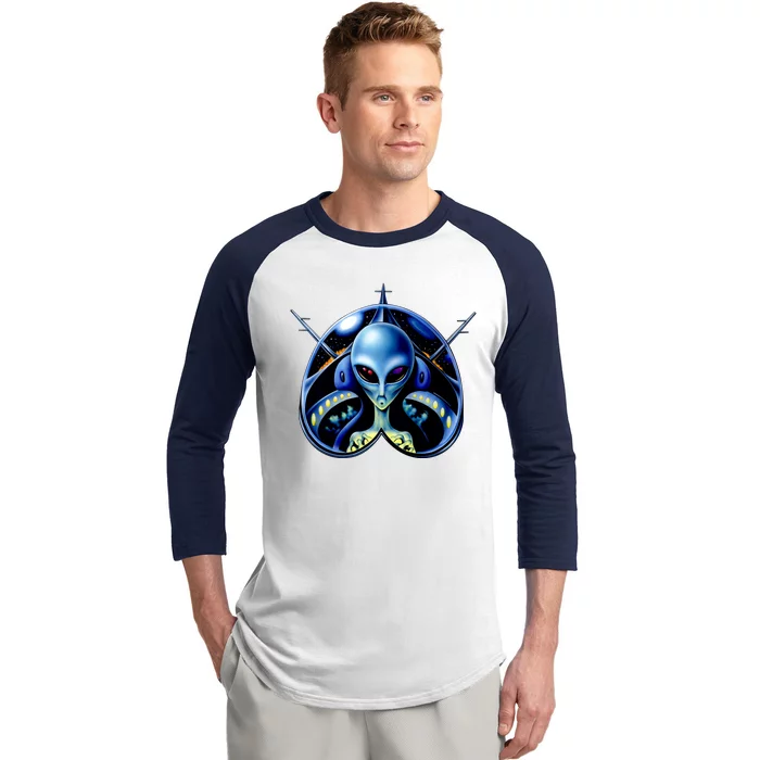 Alien Pilot Baseball Sleeve Shirt