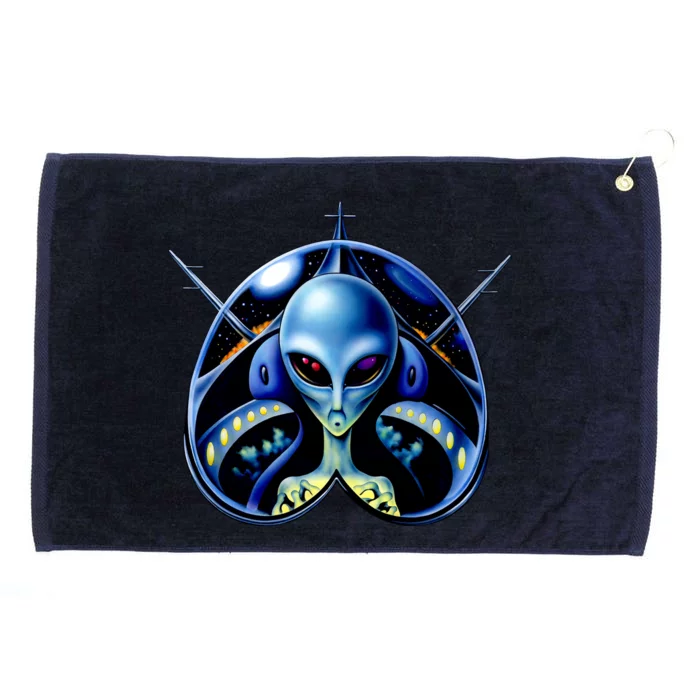 Alien Pilot Grommeted Golf Towel