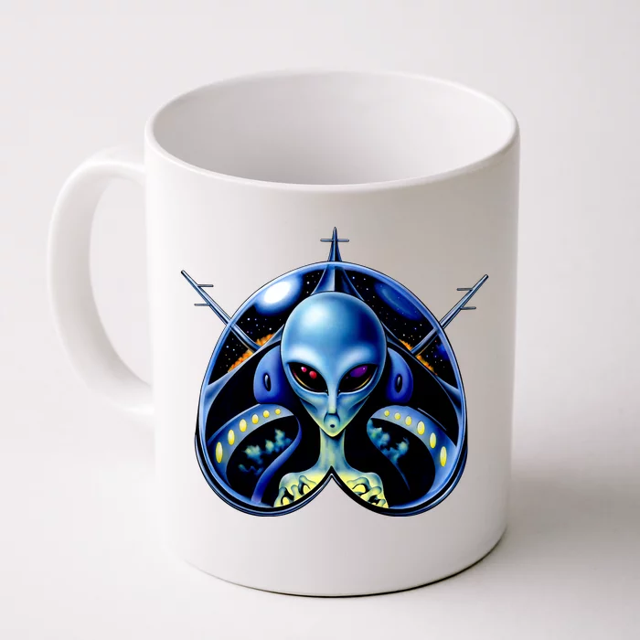 Alien Pilot Front & Back Coffee Mug