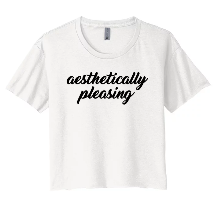 Aesthetically Pleasing Women's Crop Top Tee