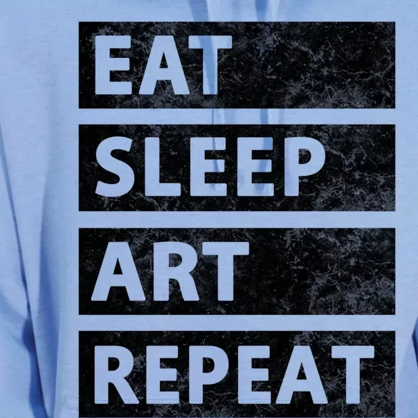 Art Painting Artist Gift Eat Sleep Art Great Gift Unisex Surf Hoodie