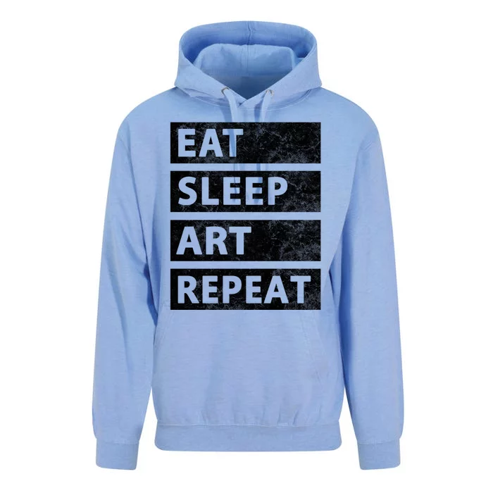 Art Painting Artist Gift Eat Sleep Art Great Gift Unisex Surf Hoodie