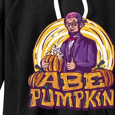 Abe Pumpkin Women's Fleece Hoodie