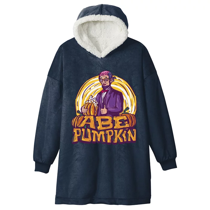 Abe Pumpkin Hooded Wearable Blanket