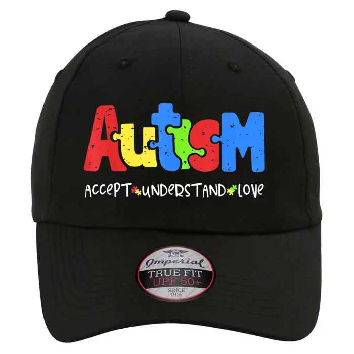 Autism Puzzle Accept Understand Love Autism Awareness The Original Performance Cap