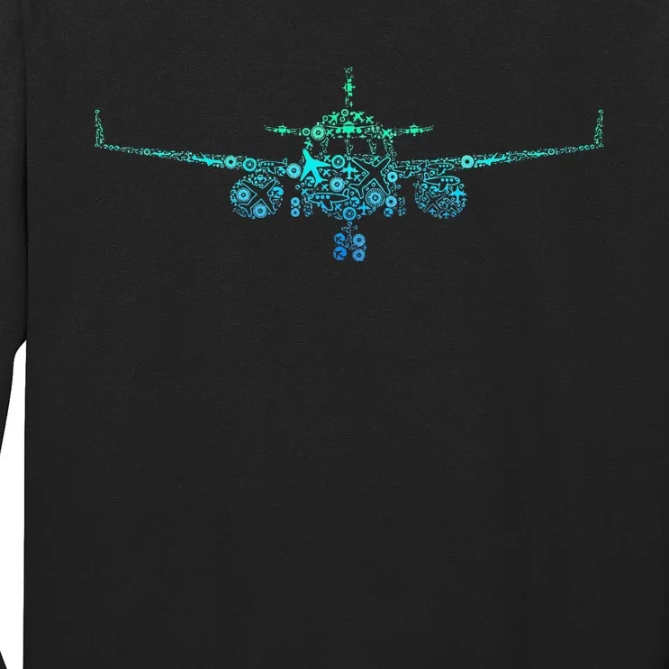 Airplane Pilot Long Sleeve Shirt