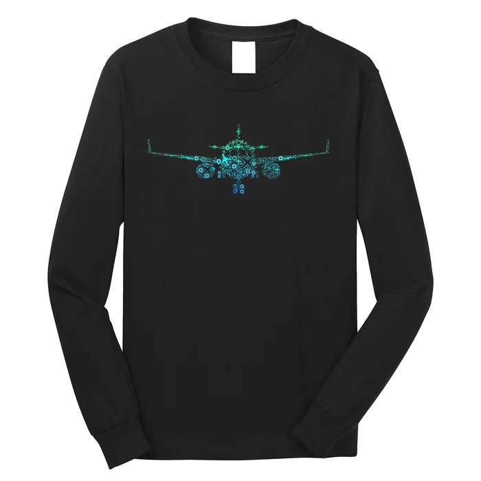 Airplane Pilot Long Sleeve Shirt