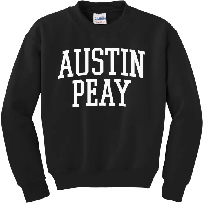 Austin Peay Arch Athletic College University Alumni Style Kids Sweatshirt