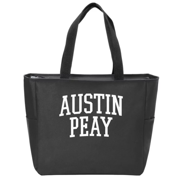 Austin Peay Arch Athletic College University Alumni Style Zip Tote Bag