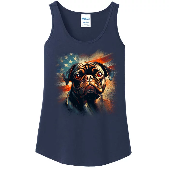 American Pug Ladies Essential Tank