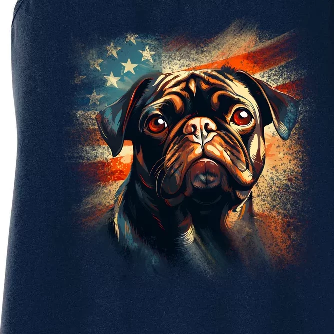 American Pug Women's Racerback Tank