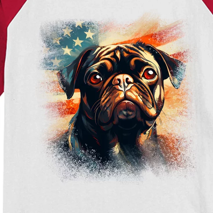 American Pug Kids Colorblock Raglan Jersey