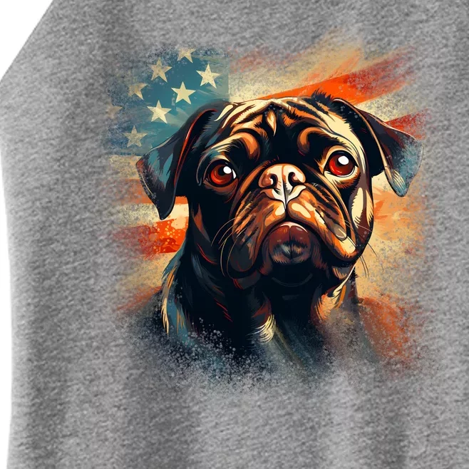 American Pug Women’s Perfect Tri Rocker Tank