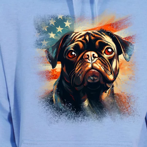 American Pug Unisex Surf Hoodie