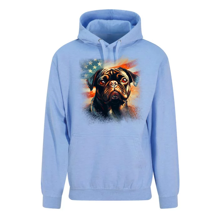 American Pug Unisex Surf Hoodie