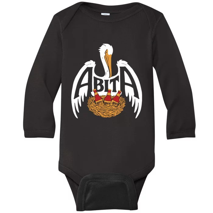 Abita Pelican Baby Long Sleeve Bodysuit