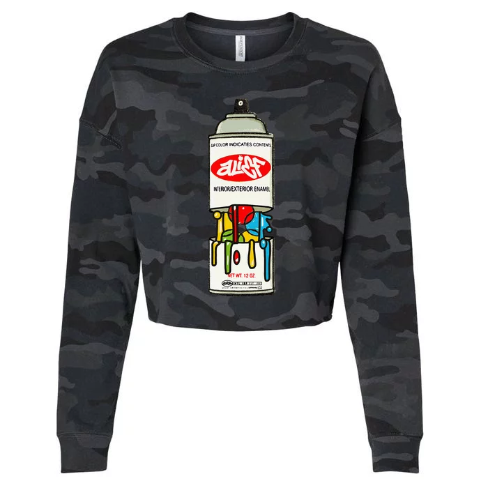 Alief Paint Cropped Pullover Crew