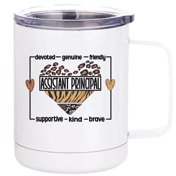 Assistant Principal Appreciation Assistant Principals Cool Gift Front & Back 12oz Stainless Steel Tumbler Cup