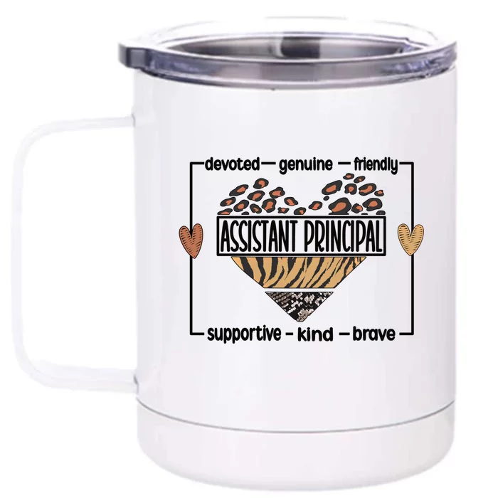 Assistant Principal Appreciation Assistant Principals Cool Gift Front & Back 12oz Stainless Steel Tumbler Cup