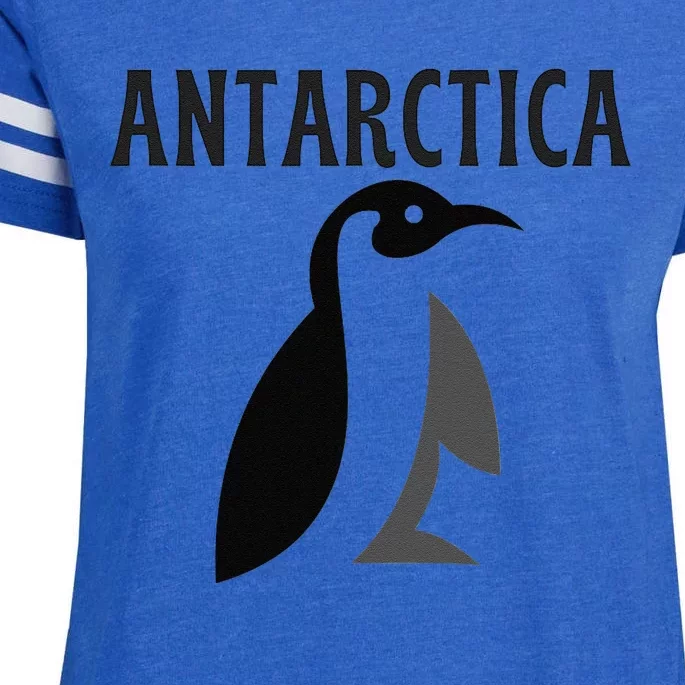 Antarctica Penguins Antarctic Travel Enza Ladies Jersey Football T-Shirt