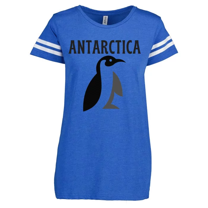 Antarctica Penguins Antarctic Travel Enza Ladies Jersey Football T-Shirt