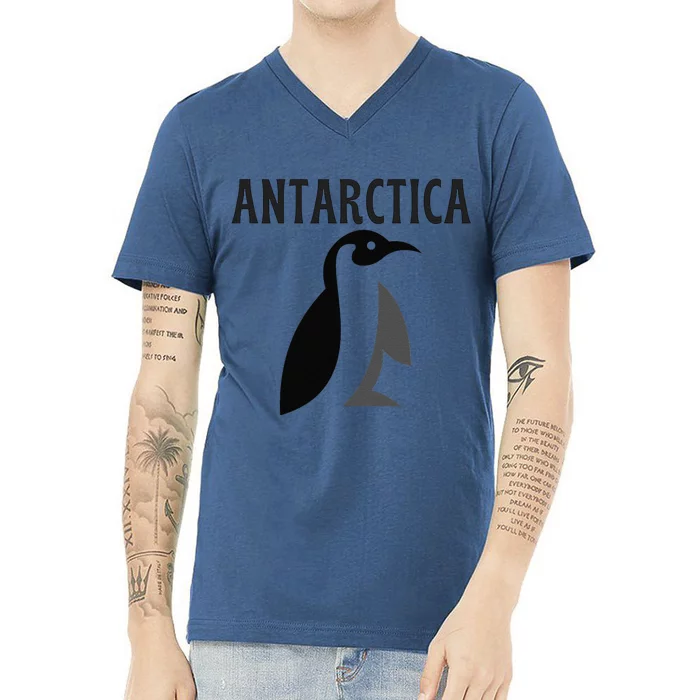 Antarctica Penguins Antarctic Travel V-Neck T-Shirt