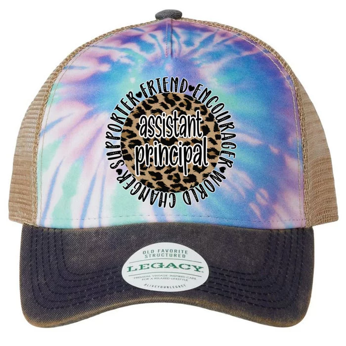 Assistant Principal Appreciation Best Assistant Principal Funny Gift Legacy Tie Dye Trucker Hat