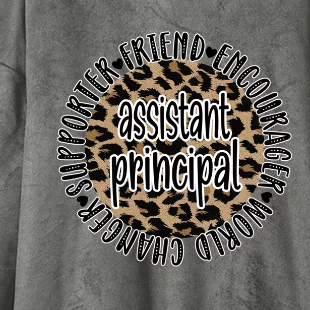 Assistant Principal Appreciation Best Assistant Principal Funny Gift Hooded Wearable Blanket