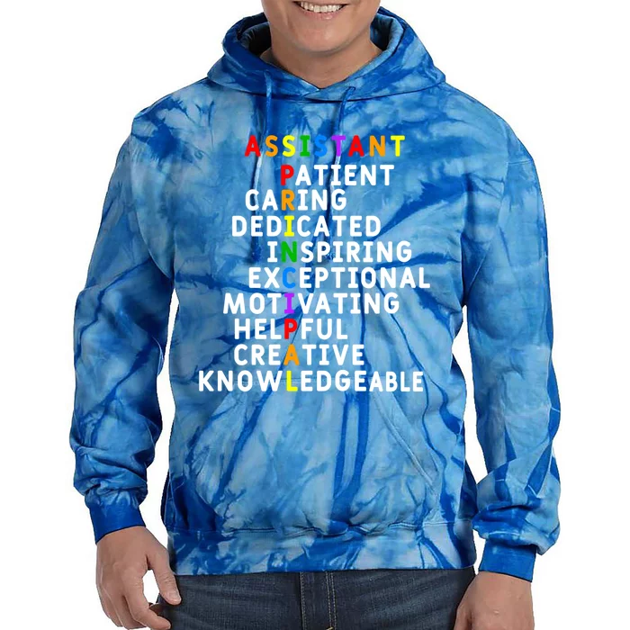 Assistant Principal Appreciation School Assistant Principal Great Gift Tie Dye Hoodie