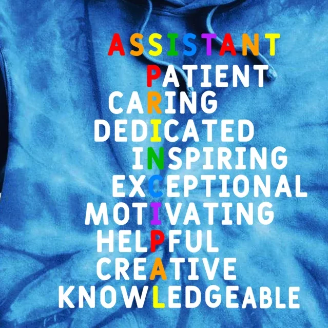 Assistant Principal Appreciation School Assistant Principal Great Gift Tie Dye Hoodie