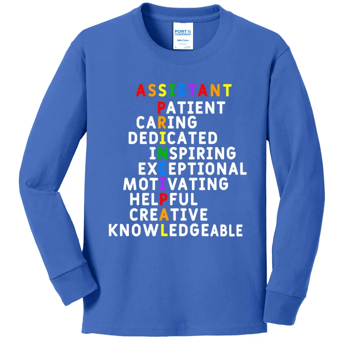 Assistant Principal Appreciation School Assistant Principal Great Gift Kids Long Sleeve Shirt