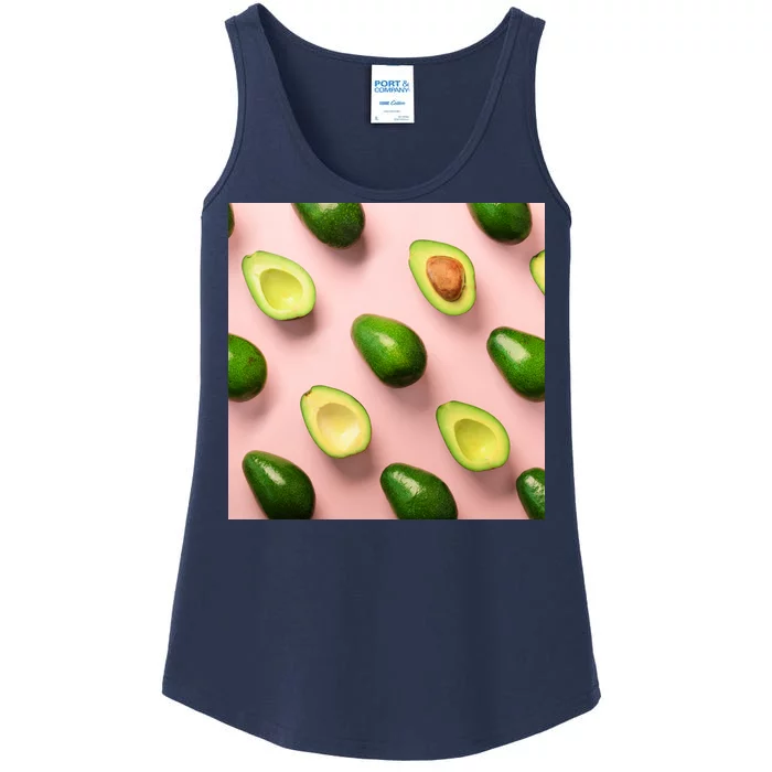 Avocado Pattern Ladies Essential Tank