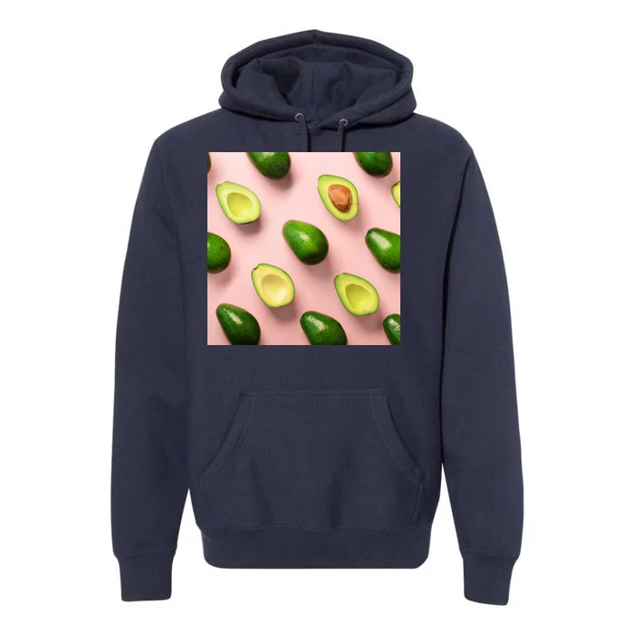 Avocado Pattern Premium Hoodie