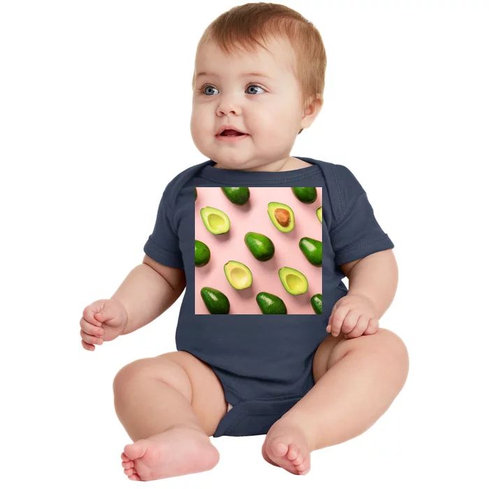 Avocado Pattern Baby Bodysuit