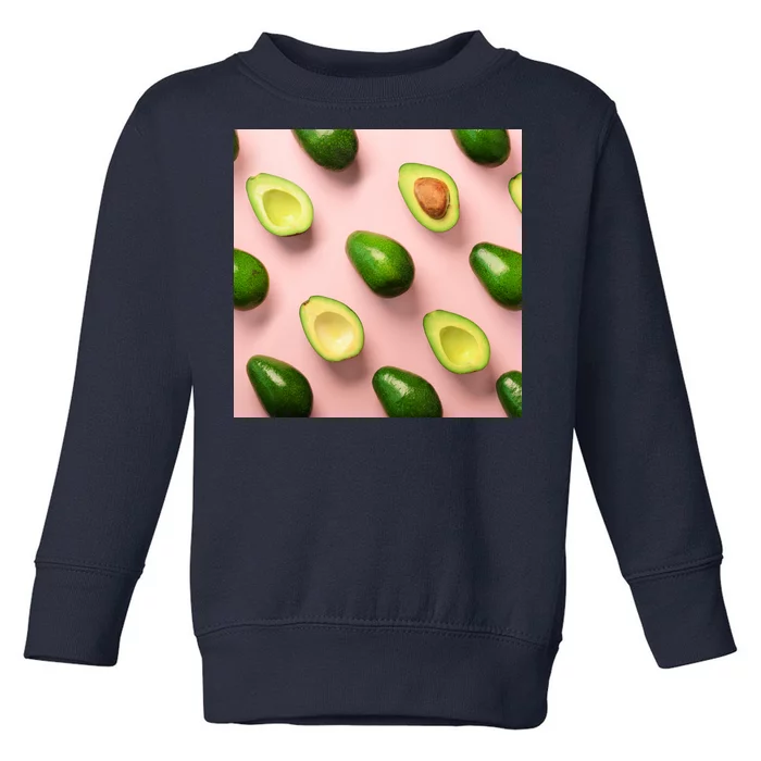 Avocado Pattern Toddler Sweatshirt